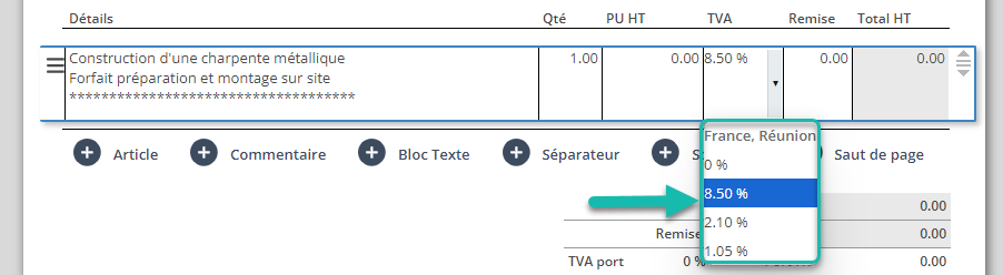 tva martinique tva guadeloupe tva reunion tva mayotte tva guyane